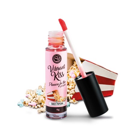 Gloss sexe oral vibrant au pop corn 100% comestible - SP6584