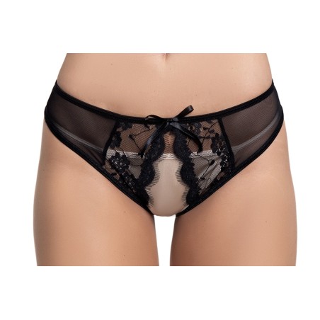 Culotte noire ouverte