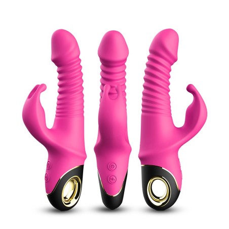 Vibromasseur rose Rabbit Va et Vient avec rotation