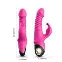 Vibromasseur rose Rabbit Va et Vient avec rotation