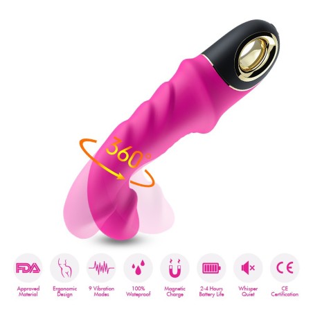 Vibromasseur rose G-spot JoyBlade vibrations puissantes