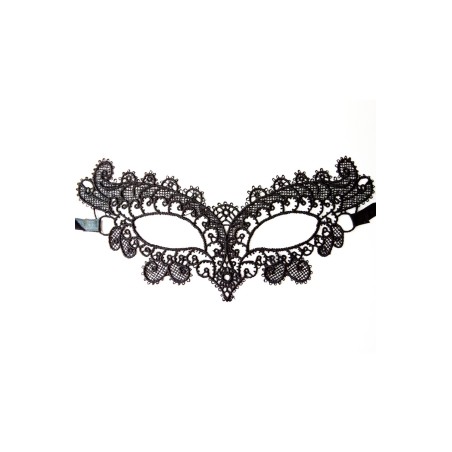 Masque souple en dentelle noire