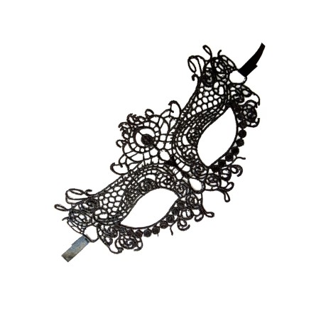 Masque souple en dentelle noire