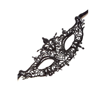 Masque souple en dentelle noire