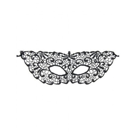 Masque souple en dentelle noire