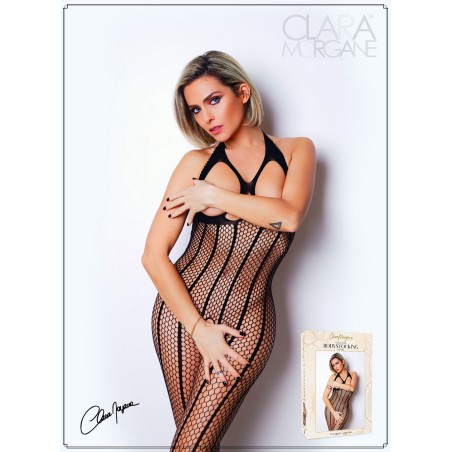 Bodystocking en résille noir seins nus -Le Numéro 1