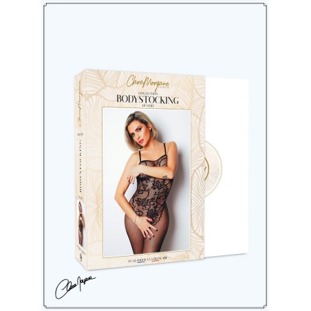 Bodystocking résille imprimé motifs floraux - Le Numéro 13