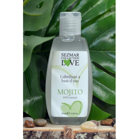 Lubrifiant à base d'eau 100% naturel Mojito 90 ml