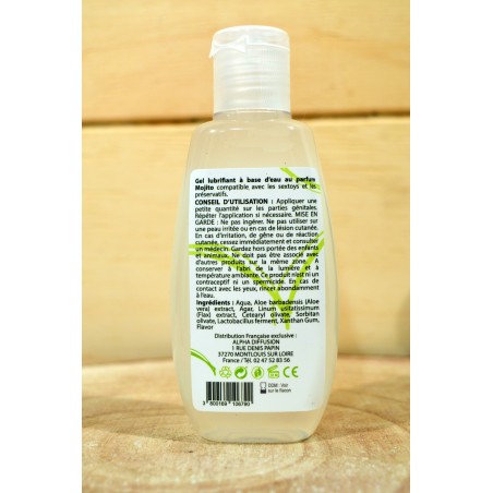 Lubrifiant à base d'eau 100% naturel Mojito 90 ml