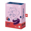 Satisfyer Vibromasseur pour couple connecté violet Double JOY CC5972420201