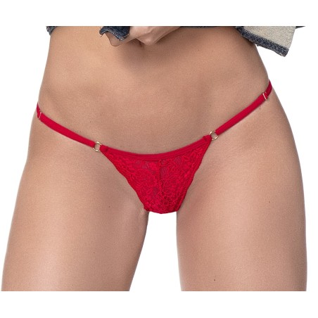 String dentelle rouge