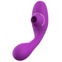 2 en 1 stimulateur de clitoris et vibromasseur point G violet flexible DINA