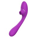 2 en 1 stimulateur de clitoris et vibromasseur point G violet flexible DINA