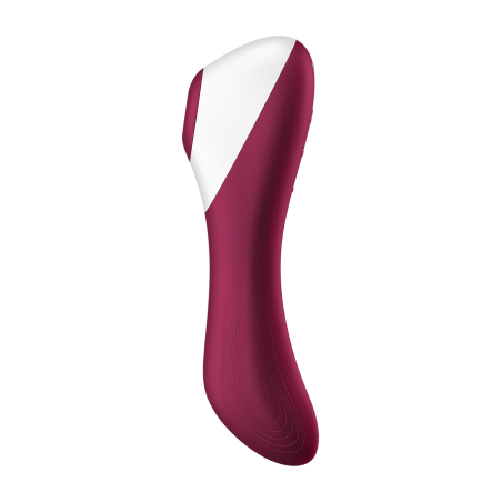 2 en 1 Vibromasseur et stimulateur de clitoris USB rouge Dual Crush