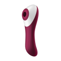 2 en 1 Vibromasseur et stimulateur de clitoris USB rouge Dual Crush