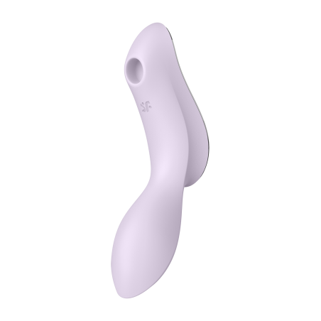 Vibromasseur et stimulateur de clitoris violet,  Curvy Trinity 2