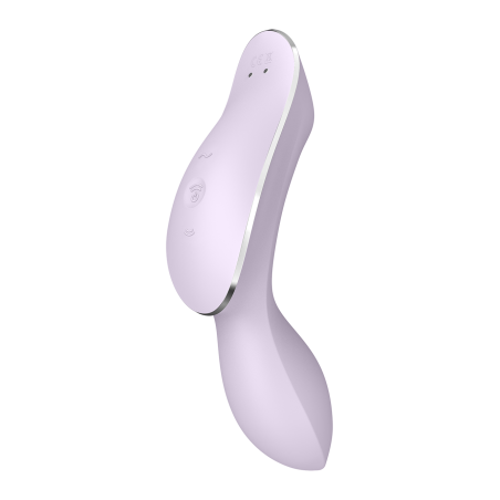 Vibromasseur et stimulateur de clitoris violet,  Curvy Trinity 2