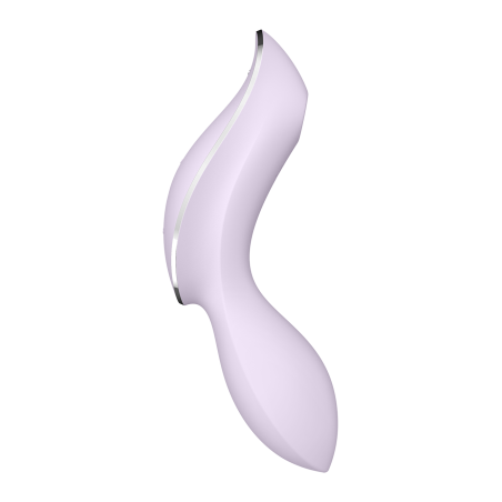 Vibromasseur et stimulateur de clitoris violet,  Curvy Trinity 2