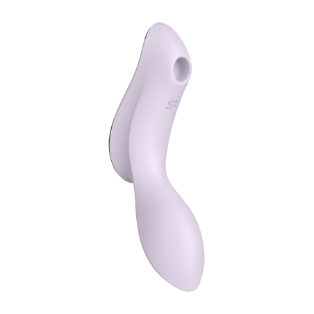 Vibromasseur et stimulateur de clitoris violet,  Curvy Trinity 2