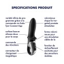 Vibromasseur noir USB, chauffant et connecté Hot Passion Satisfyer