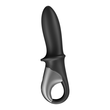 Vibromasseur noir USB, chauffant et connecté Hot Passion Satisfyer