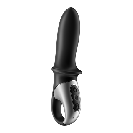 Vibromasseur noir USB, chauffant et connecté Hot Passion Satisfyer