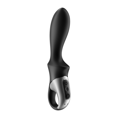 Vibromasseur noir chauffant, connecté Heat Climax