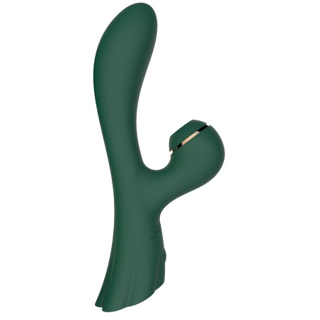 Vibromasseur double stimulation point G et clitoris vert FAIRY USB