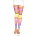 Legging arc en ciel pastel ajouré