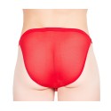 Tanga très fine résille rouge Malibu II