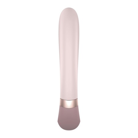 Satisfyer Vibromasseur point G avec stimulateur clitoris connecté chauffant USB mauve Heat Wave Satisfyer