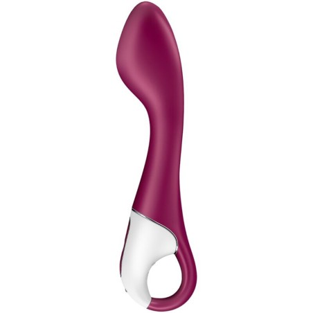 Satisfyer Vibromasseur point G chauffant connecté USB rouge Hot Spot Satisfyer