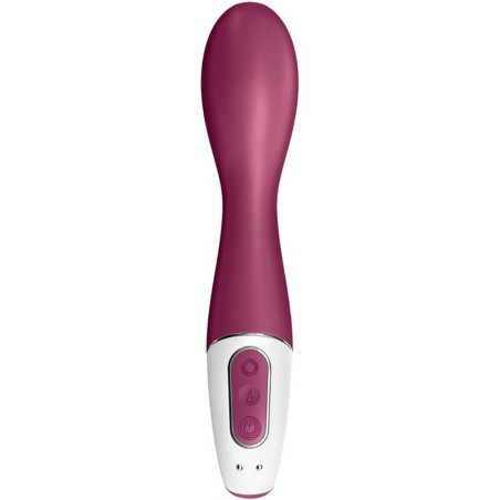 Satisfyer Vibromasseur point G chauffant connecté USB rouge Hot Spot Satisfyer