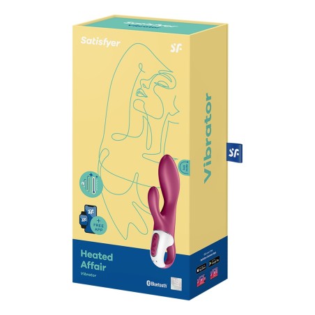 Satisfyer Rabbit chauffant connecté USB rouge Heated Affair Satisfyer