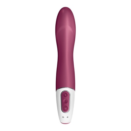 Satisfyer Vibromasseur chauffant connecté USB rouge Big Heat Satisfyer