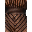 Bodystocking en résille noir grande taille