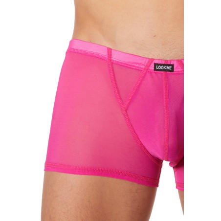 Boxer très fine résille rose Malibu II