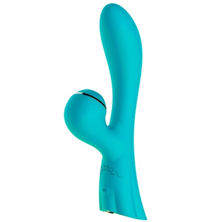 Vibromasseur double stimulation point G et clitoris bleu FAIRY USB