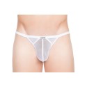 Tanga très fine résille blanche Malibu II