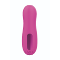 Stimulateur de clitoris par vibrations sur membrane rechargeable USB rose 10 Vitesses De Voyage - ZK003CPNK