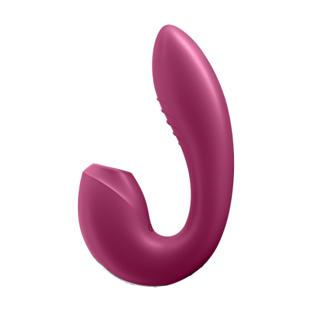 2 en 1 Vibromasseur point G avec stimulateur clitoris connecté USB rouge Sunray Satisfyer - CC597807