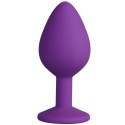 Plug anal violet large avec bijou  strass