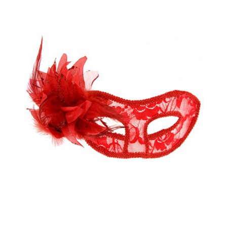 Masque la traviata rouge