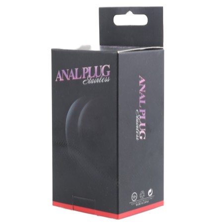 Plug anal violet médium avec bijou strass