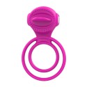 Anneau vibrant à 2 anneaux 1 mode de vibration très extensible rose - COR-043FUS