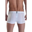 Boxer blanc avec double zip Wiz