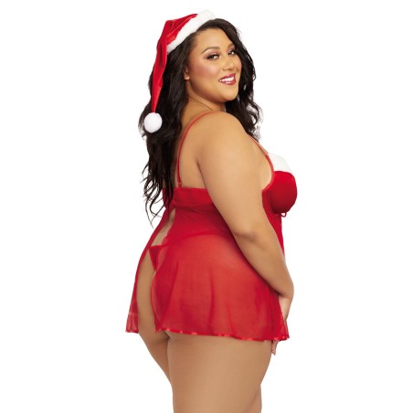 Costume mère noël grande taille 3 pièces - DG12117XCOS