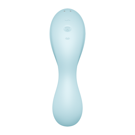 Vibromasseur connecté 3 en 1 Bleu USB Curvy Trinity 5 - CC597823