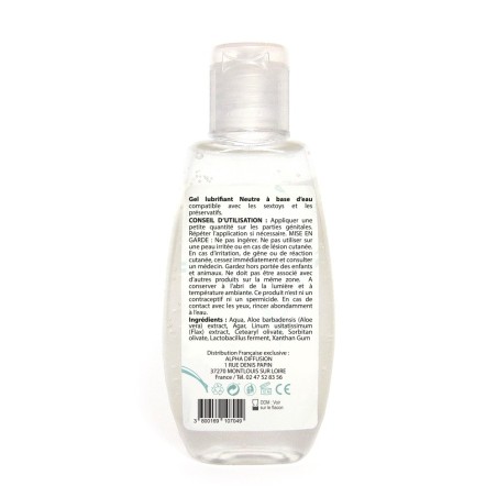 Lubrifiant à base d'eau 100% naturel Neutre 90 ml - SEZ090