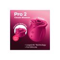 Stimulateur de clitoris rose par ondes de pression ou sans contact Pro 2 Classic Blossom Satisfyer - CC597840